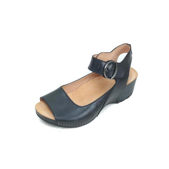 Dansko tiana Sandals Wedge Shoes Black Leather Women´s 37 Us 6.5-7,All Products : American Fashion Style Bags On Sale